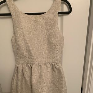 Jack Wills Champagne Bow Back Dress